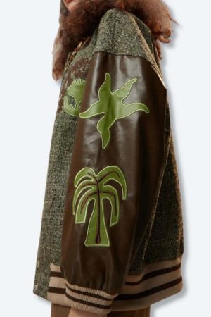 Patchwork Bomber Jacket