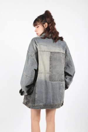 Patchwork Oversized Denim Jacket