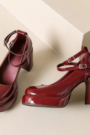 Patent Leather Mary Jane High Heels
