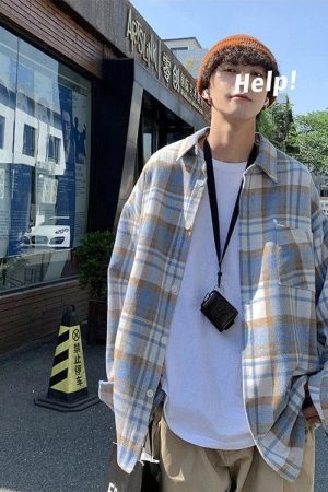 Plaid Flannel Men Shirt