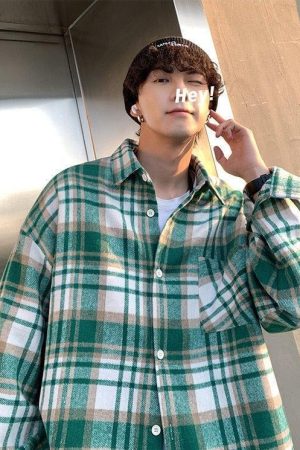 Plaid Flannel Men Shirt
