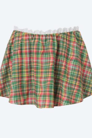 Plaid Mini Skort