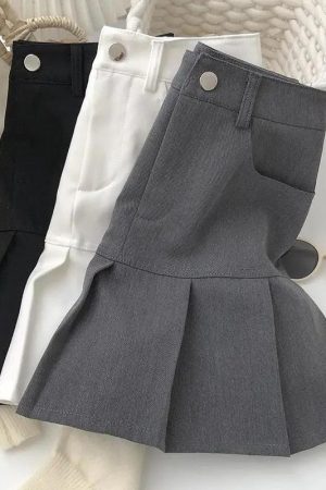 Pleated College Mini Skirt
