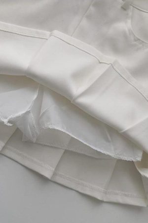 Pleated College Mini Skirt