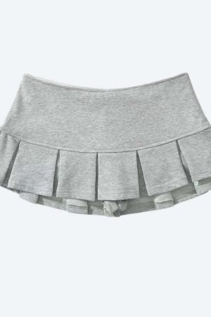 Pleated Micro Mini Skort
