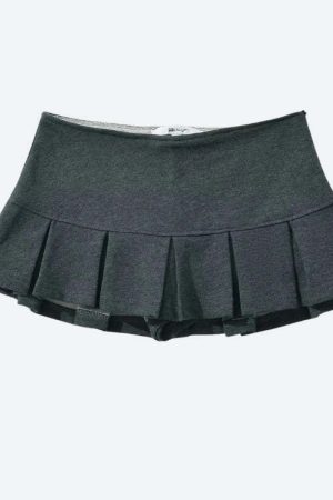 Pleated Micro Mini Skort