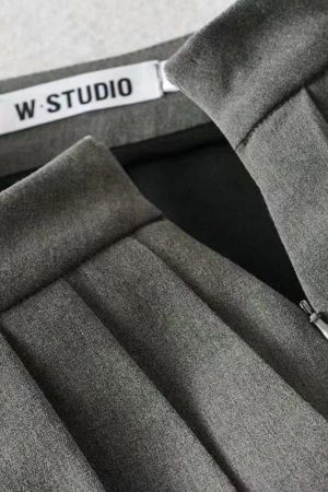 Pleated Mini School Skort