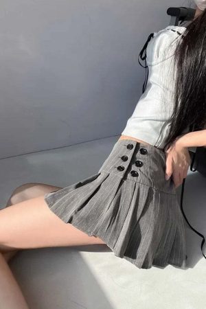 Pleated Mini Skirt