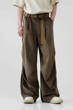 Pleated Wide Leg Pants