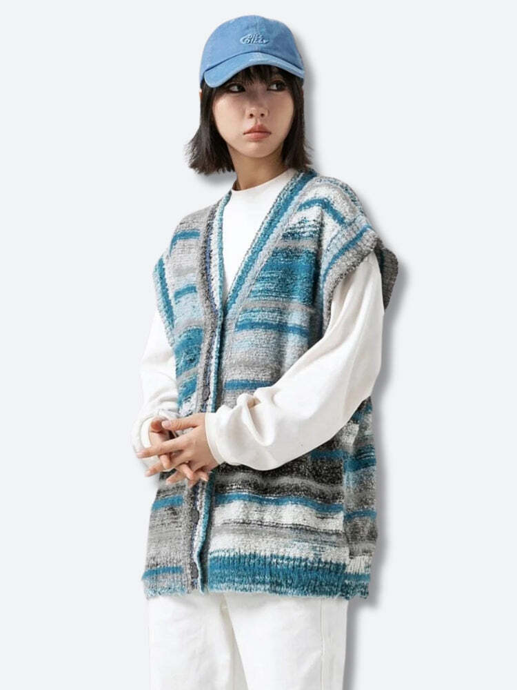 Plush Knitted Cardigan Vest Plush Knitted Cardigan Vest