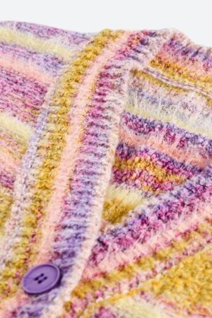 Plush Knitted Cardigan Vest