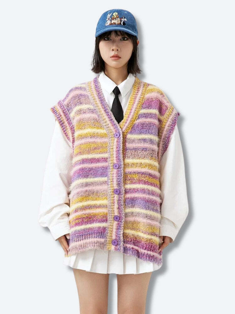 Plush Knitted Cardigan Vest Plush Knitted Cardigan Vest