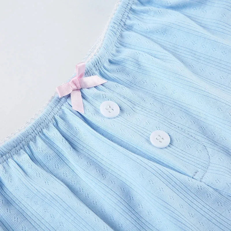 Pointelle Two Piece Pajama Set Pointelle Two Piece Pajama Set