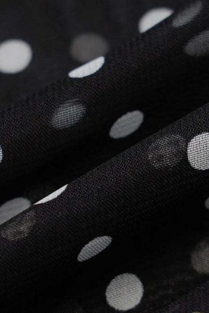 Polka Dot Backless Sheer Maxi Dress