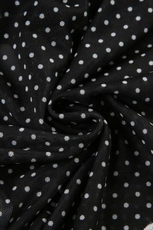 Polka Dot Mesh Top
