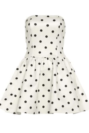 Polka Dot Preppy Mini Dress