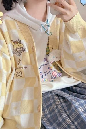 Pompurin Buttoned Yellow Cardigan