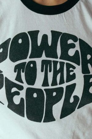 Power to the People Ringer Tee