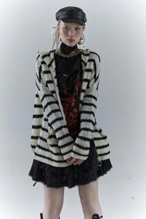 Rabbit Ears Hooded Cardigan Jacket