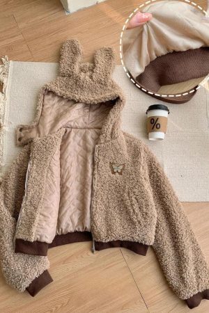Rabbit Hood Teddy Two Piece Set