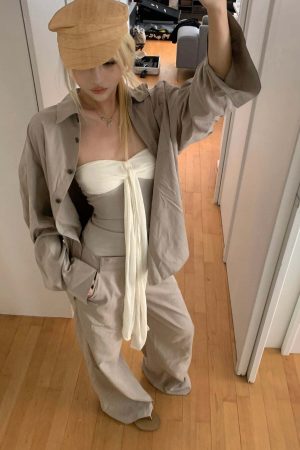 Rase le sol Asymmetric Bow Tube Top