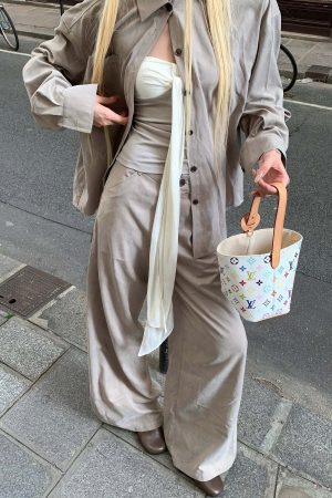 Rase le sol Asymmetric Bow Tube Top