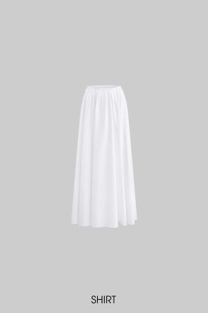 Rase le sol Bow-detail Strapless Long Sleeve Skirt Set