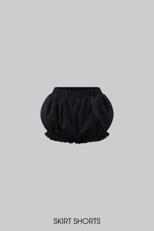 Rase le sol Bow Detail Strapless Top and Bubble Skirt Shorts Set