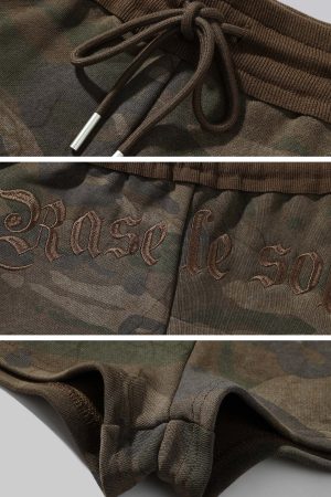 Rase le sol Camouflage Terry Shorts