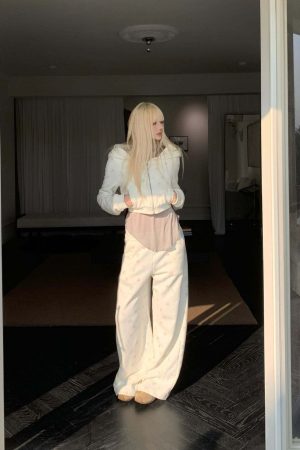 Rase le sol Cartoon Print Hoodie & Sweatpants Set