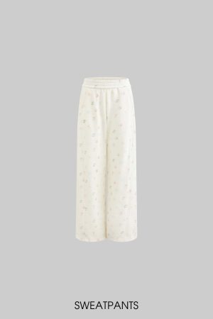 Rase le sol Cartoon Print Hoodie & Sweatpants Set