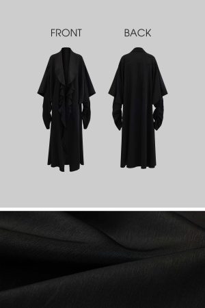 Rase le sol Cinched Satin Slip Dress & Cardigan Set