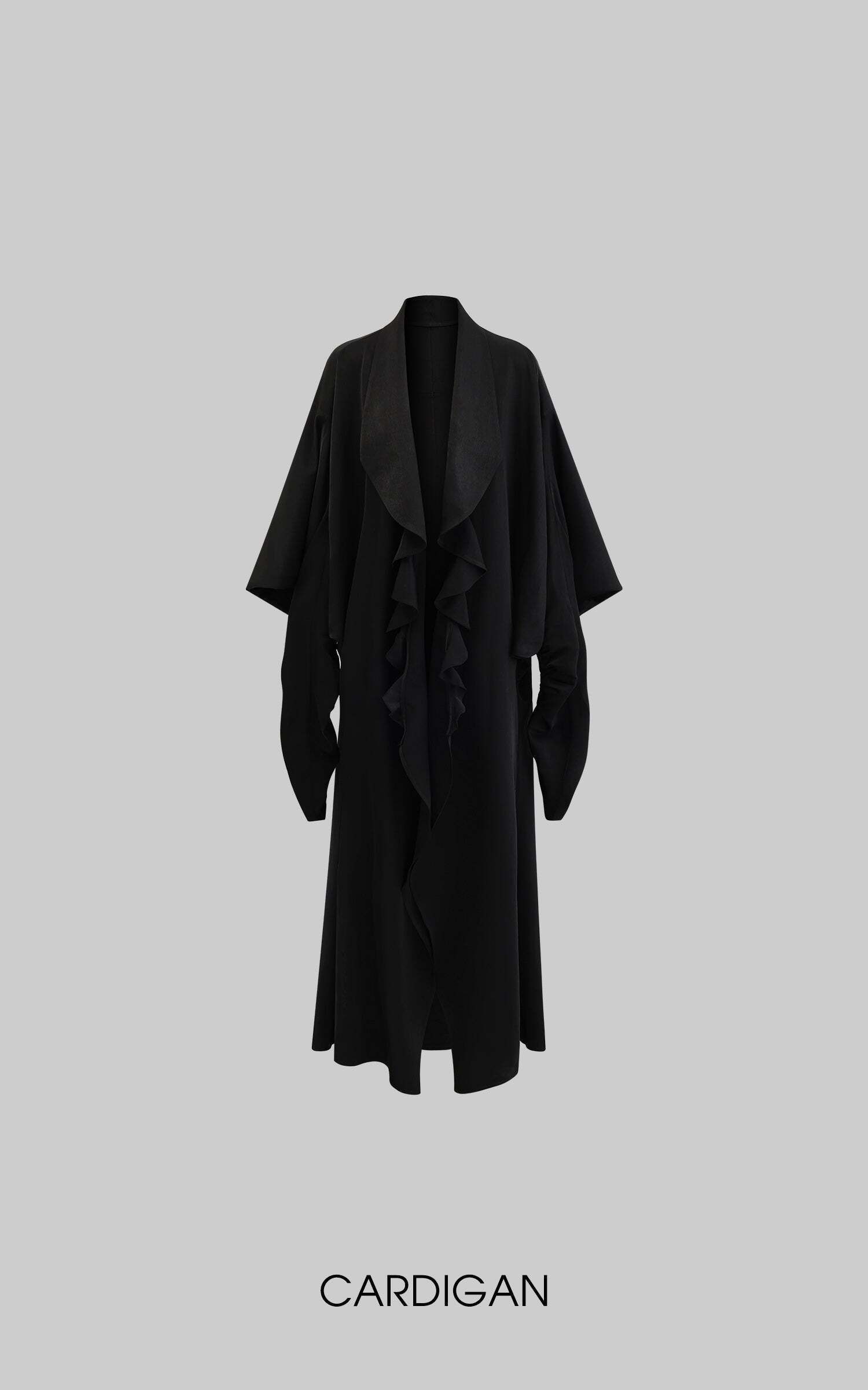 Rase le sol Cinched Satin Slip Dress & Cardigan Set Rase le sol Cinched Satin Slip Dress & Cardigan Set