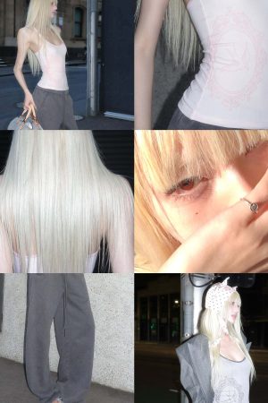 Rase Le Sol Contrast Frame Print Ribbed Fitted Top