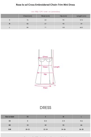 Rase le sol Cross Embroidered Chain-Trim Mini Dress