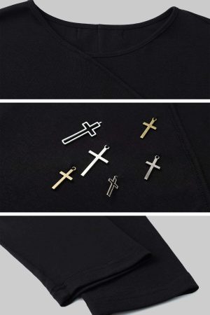 Rase le sol Cross Pendant Base Layer Tee
