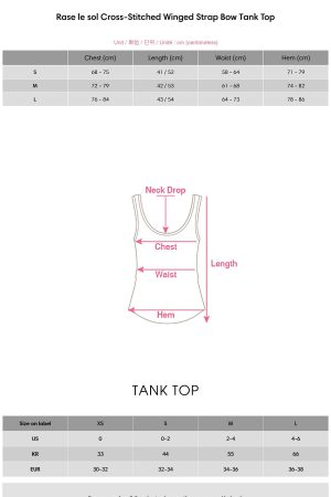 Rase le sol Cross-Stitched Winged Strap Bow Tank Top