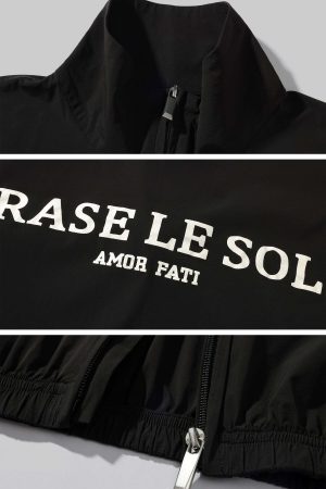 Rase le sol Deconstructed Lightweight Drawstring Skirt and Loose Collared Jacket Set