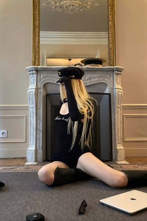 Rase le sol Deconstructed Long-Sleeve Shrug and Racerback Tank Set