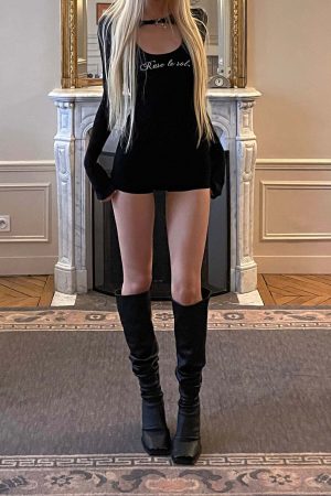 Rase le sol Deconstructed Long-Sleeve Shrug and Racerback Tank Set