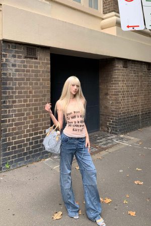 Rase le sol Deconstructed Paneled Straight-Leg Jeans