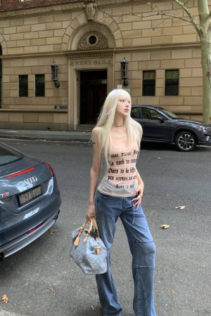 Rase le sol Deconstructed Paneled Straight-Leg Jeans