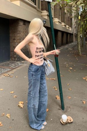 Rase le sol Deconstructed Paneled Straight-Leg Jeans