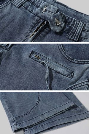 Rase le sol Deconstructed Paneled Straight-Leg Jeans