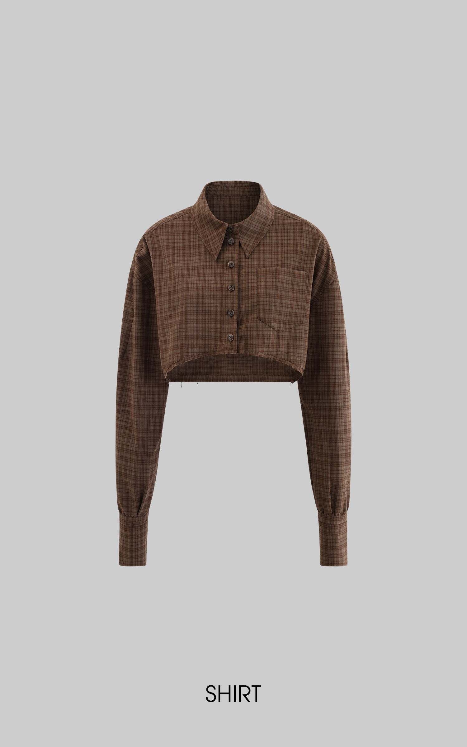 Rase le sol Deconstructed Plaid Shirt and Tiered Maxi Skirt Set Rase le sol Deconstructed Plaid Shirt and Tiered Maxi Skirt Set