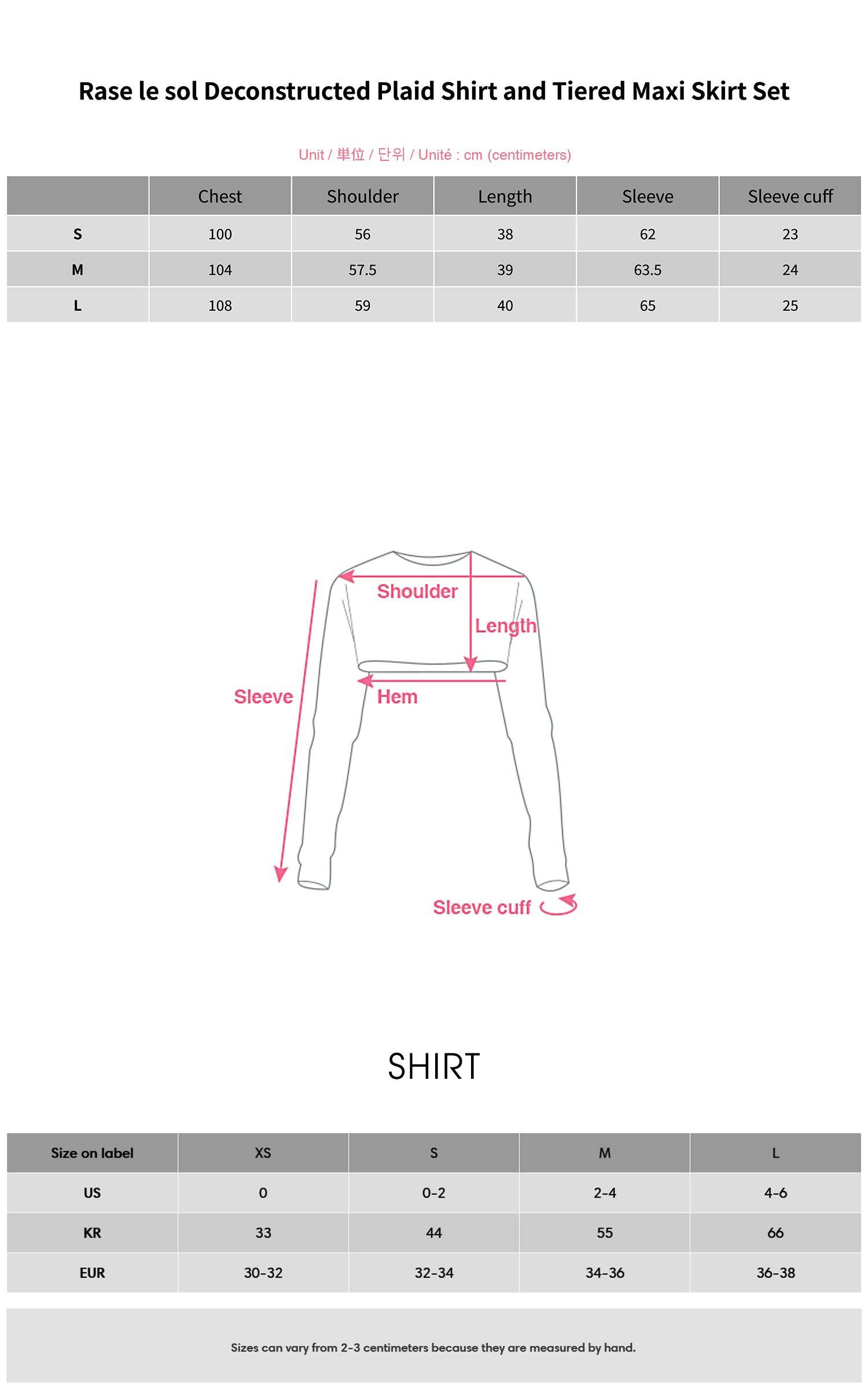 Rase le sol Deconstructed Plaid Shirt and Tiered Maxi Skirt Set Rase le sol Deconstructed Plaid Shirt and Tiered Maxi Skirt Set