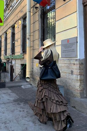 Rase le sol Deconstructed Plaid Shirt and Tiered Maxi Skirt Set