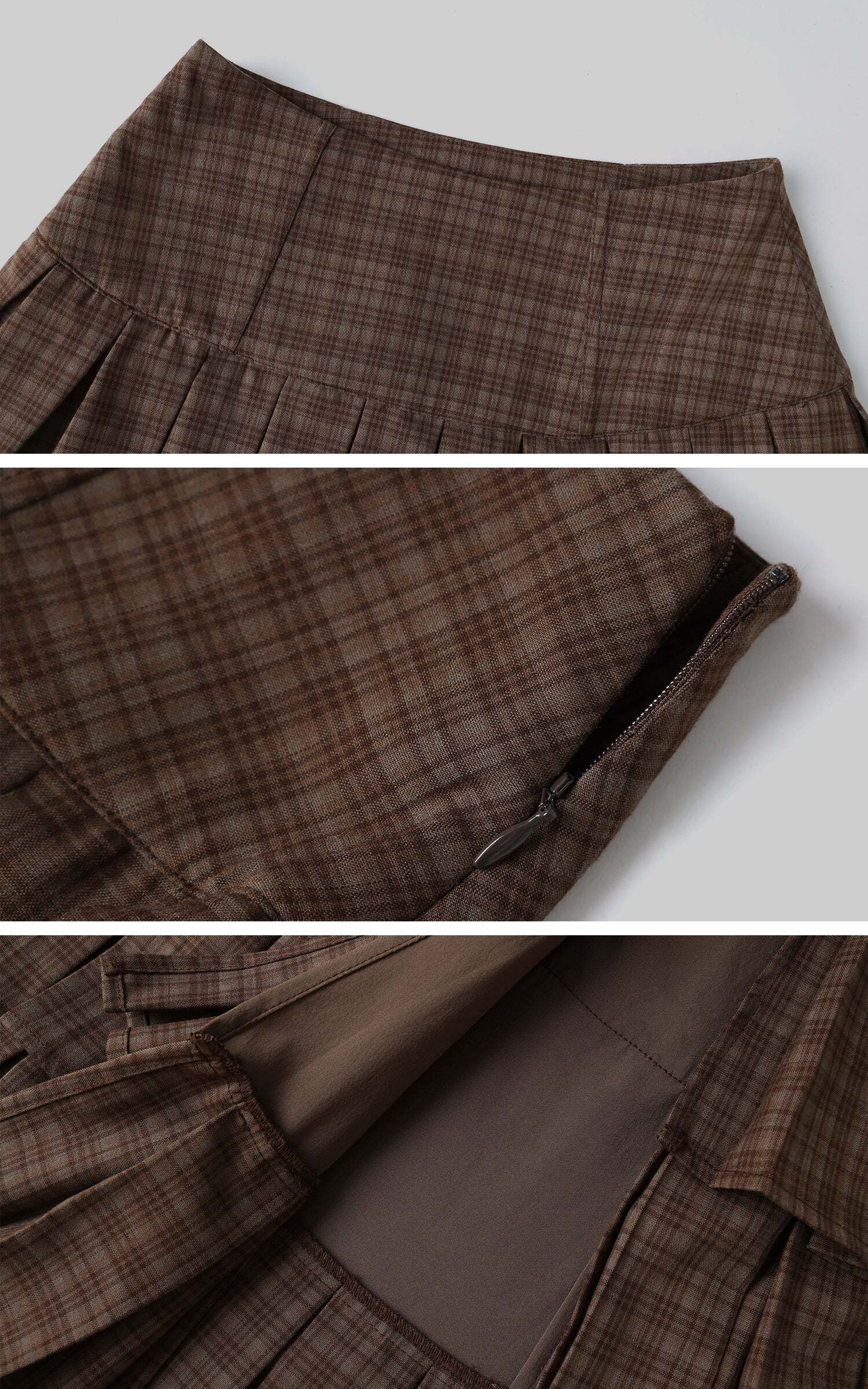 Rase le sol Deconstructed Plaid Shirt and Tiered Maxi Skirt Set Rase le sol Deconstructed Plaid Shirt and Tiered Maxi Skirt Set