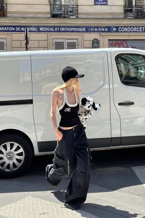 Rase le sol Deconstructed Zip-Detailed Wide-Leg Trousers