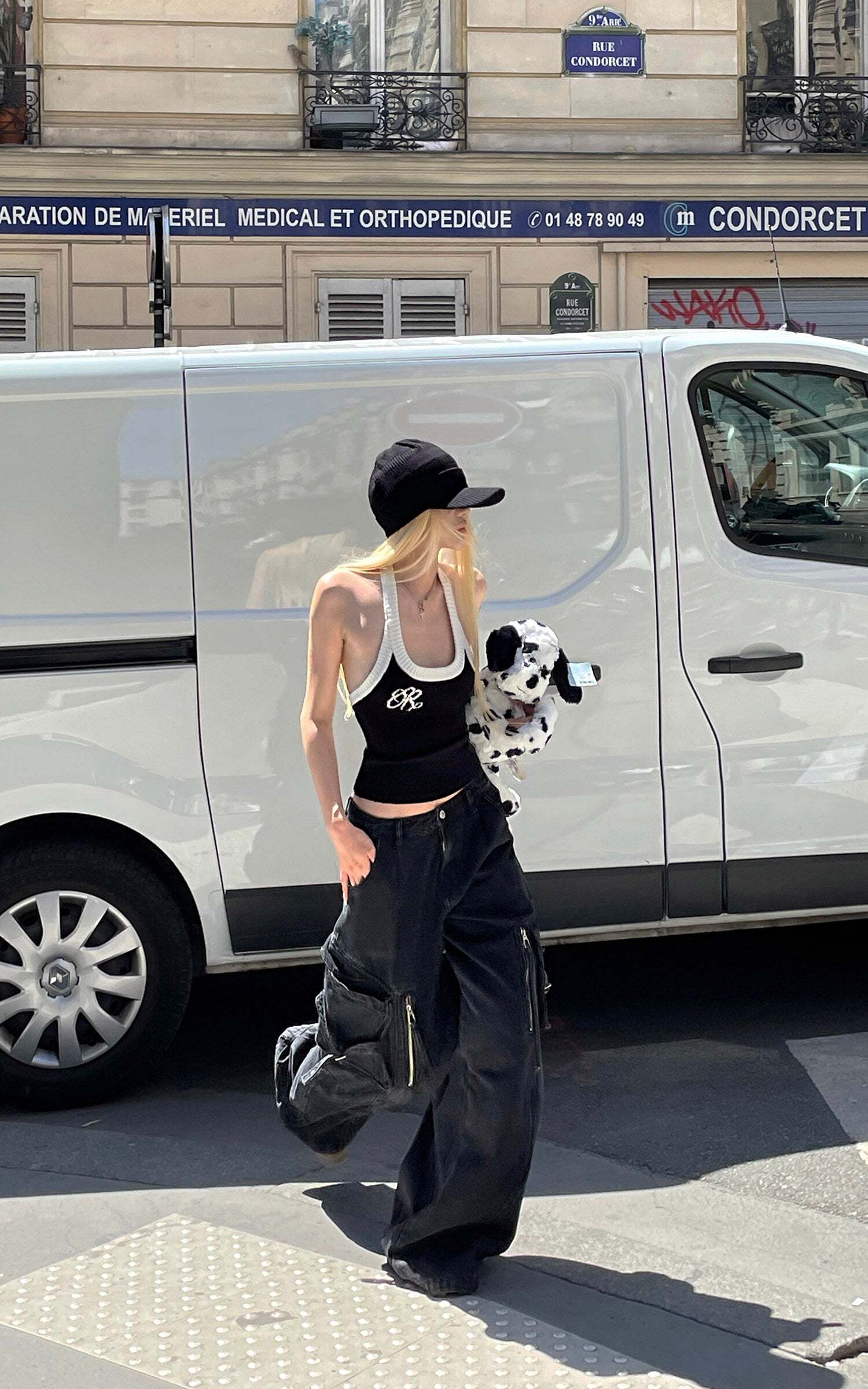 Rase le sol Deconstructed Zip-Detailed Wide-Leg Trousers Rase le sol Deconstructed Zip-Detailed Wide-Leg Trousers